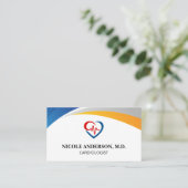 Carte De Visite Logo du cardiologue | MÉDICALE (Debout devant)