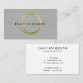 CARTE DE VISITE LOGO DU CERCLE DE LA CHAUSSÉE DE L'ARGENT D'OR DE (Devant / Derrière)