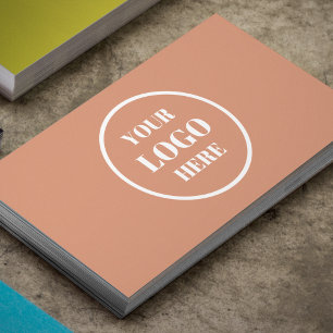 Carte De Visite Logo du cercle professionnel personnalisé Blush Ro