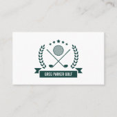 Carte De Visite Logo du championnat | Golf Pro ou Instructeur (Devant)