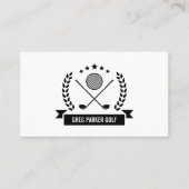 Carte De Visite Logo du championnat | Golf Pro ou Instructeur (Devant)
