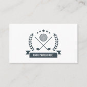 Carte De Visite Logo du championnat | Golf Pro ou Instructeur (Devant)