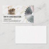 Carte De Visite Logo du chantier | Vis circulaire (Devant / Derrière)