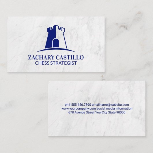 Carte De Visite Logo du château (Devant / Derrière)