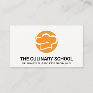 Carte De Visite Logo du Chef Casquette Orange