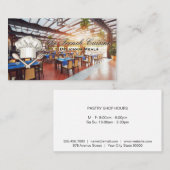 Carte De Visite Logo du chef Casquette | Restaurant Salle À Manger (Devant / Derrière)
