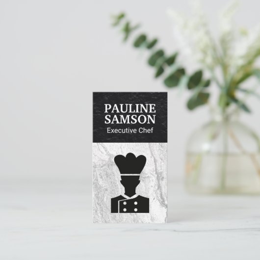 Carte De Visite Logo du chef exécutif (Debout devant)