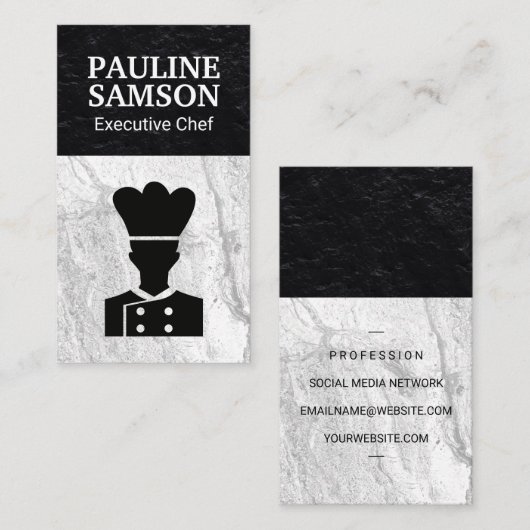 Carte De Visite Logo du chef exécutif (Devant / Derrière)