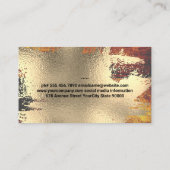 Carte De Visite Logo du chef | Fond d'or (Dos)