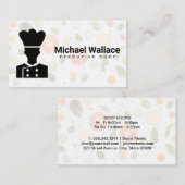 Carte De Visite Logo du chef | Légumes (Devant / Derrière)