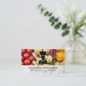 Carte De Visite Logo du chef | Légumes et épices (Debout devant)