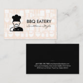 Carte De Visite Logo du chef | Motifs de cuisine (Devant / Derrière)