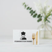 Carte De Visite Logo du chef | Silverware (Debout devant)