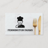 Carte De Visite Logo du chef | Silverware (Devant)