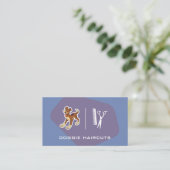 Carte De Visite Logo du chien | Ciseaux | Groomer (Debout devant)