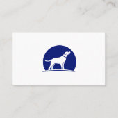 Carte De Visite Logo du chien | Empreintes de pattes et os (Devant)