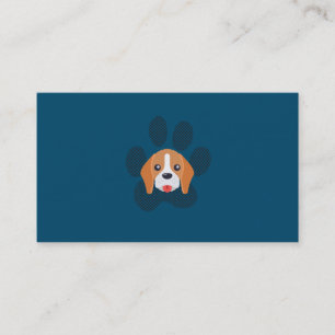 Carte De Visite Logo du chien et du chien