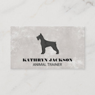 Carte De Visite Logo du chien   Groomer formateur