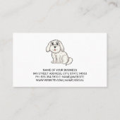 Carte De Visite Logo du chien | Services animaux (Dos)