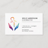 Carte De Visite Logo du chiropraticien | Soins de santé holistique (Devant)