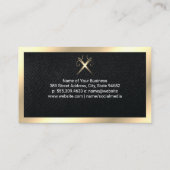 Carte De Visite Logo du cintre de mode | Or (Dos)