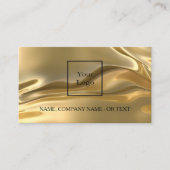 Carte De Visite Logo du code Gold qr photo de l'employé médias soc (Devant)