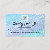 Carte De Visite Logo du code QR Boutique en ligne Parties scintill (Dos)