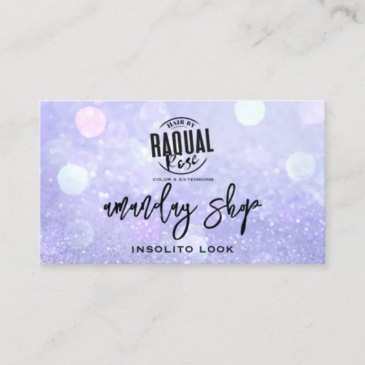 Carte De Visite Logo du code QR Boutique en ligne Parties scintill (Devant)