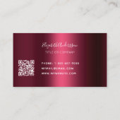 Carte De Visite Logo du code qr de Bourgogne (Dos)