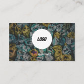 Carte De Visite Logo du code QR du conteneur de dépôt (Dos)