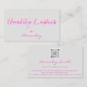 Carte De Visite Logo du code QR du script d'extension de la qualit (Devant / Derrière)