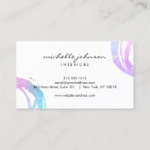 Carte De Visite Logo du concepteur de cercles peints de luxe Faux (Dos)