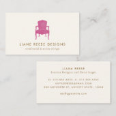 Carte De Visite Logo du concepteur d'intérieur Bourgogne (Devant / Derrière)