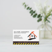 Carte De Visite Logo du constructeur | Développeur de propriété (Debout devant)