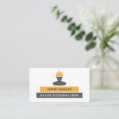 Carte De Visite Logo du constructeur, entreprise de construction, (Debout devant)