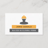 Carte De Visite Logo du constructeur, entreprise de construction, (Devant)