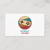 Carte De Visite Logo du contrôleur de jeu, jeu vidéo (Devant)