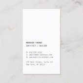 Carte De Visite Logo du designer Scribble sur béton gris (Dos)