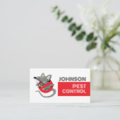 Carte De Visite Logo du dessin animé - Lutte antiparasitaire (Debout devant)