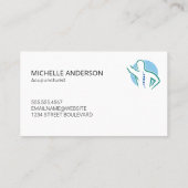 Carte De Visite Logo du dos de la colonne vertébrale | Acupuncture (Dos)