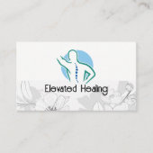 Carte De Visite Logo du dos de la colonne vertébrale | Acupuncture (Devant)