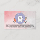 Carte De Visite Logo du fabricant de chiens | Arrière - plan aquar (Devant)