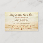 Carte De Visite Logo du fabricant de savon rustique (Dos)
