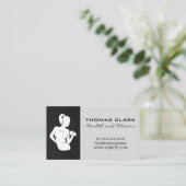 Carte De Visite Logo du formateur de conditionnement physique (Debout devant)