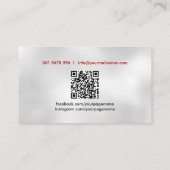 Carte De Visite Logo du formateur personnel cool moderne (Dos)