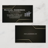 Carte De Visite Logo du graphique à barres du graphique du graphiq (Devant / Derrière)