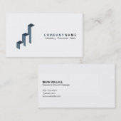Carte De Visite Logo du graphique à barres (simple) (Devant / Derrière)