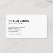 Carte De Visite Logo du graphique de la réserve financière | Bois  (Dos)