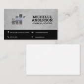 Carte De Visite Logo du graphique des finances | Stock | Style sta (Devant / Derrière)