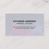 Carte De Visite Logo du graphique Finance | Graphique du marché St (Dos)